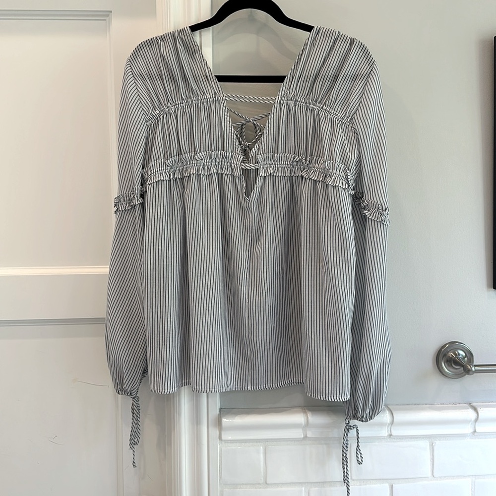 Current air blouse/ beach cover shirt size M